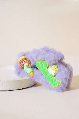 Pazarium - Sweet Peluş Mandal Toka Lila