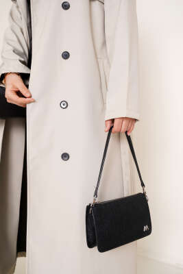 Düğmeli Trençkot Taş - Thumbnail