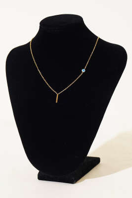 Nazar Boncuklu Harf Kolye I - Thumbnail