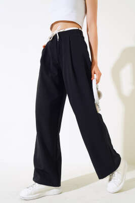 Bel Garnili Pantolon Siyah - Thumbnail