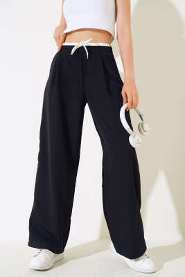 Bel Garnili Pantolon Siyah - Thumbnail