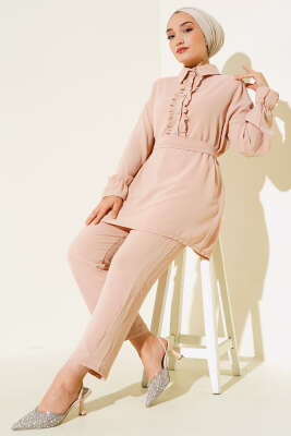 Pazarium - Önü Fırfırlı Ayrobin İkili Takım Bisküvi