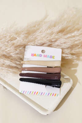 Oval 4'lü Pens Toka Asorti - Thumbnail