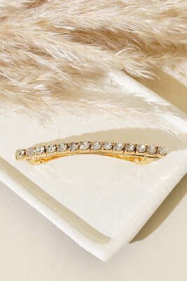 Taşlı Otomatik Toka Gold - Thumbnail