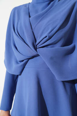 Krep Etekli İkili Takım Indıgo - Thumbnail