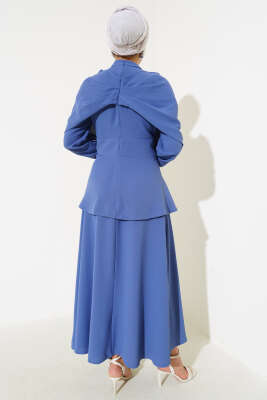 Krep Etekli İkili Takım Indıgo - Thumbnail