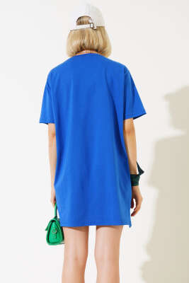 Uzun T-Shirt Saks - Thumbnail