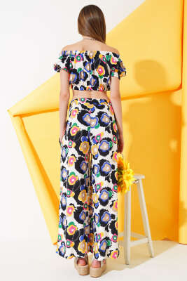 Madonna Yaka Salaş İkili Takım Siyah Saks - Thumbnail