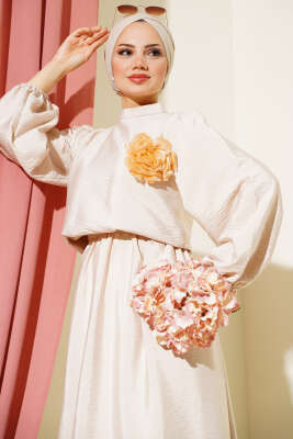 Balon Kol Etekli İkili Takım Taş - Thumbnail