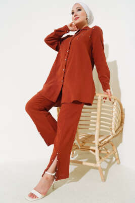 Sarkıt Taş Detaylı İkili Takım Taba - Thumbnail