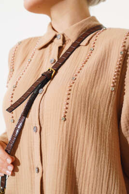 Sarkıt Taş Detaylı İkili Takım Latte - Thumbnail