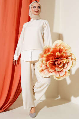 Pazarium - Yaka Taşlı Garnili İkili Takım Taş