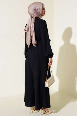 Bel Kuşaklı İkili Takım Siyah - Thumbnail