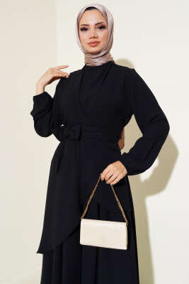 Bel Kuşaklı İkili Takım Siyah - Thumbnail