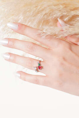 Kalpli Yüzük Gümüş - Thumbnail