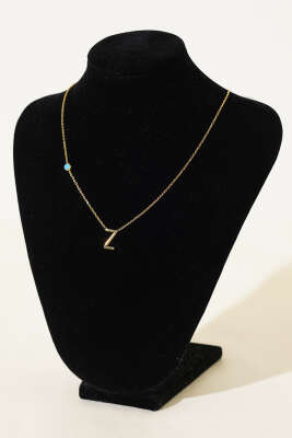 Nazar Boncuklu Harf Kolye Z - Thumbnail