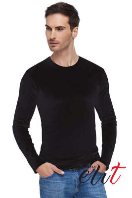 Pazarium - Tutku Elit Elastan Uzun Kol Badi Siyah