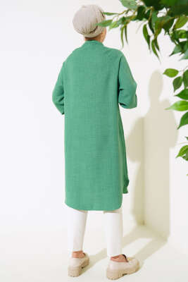 Bileği Nervürlü Uzun Gömlek Benetton - Thumbnail