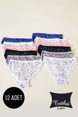 Pazarium - Tutku Bayan 12'li Hilda Bikini Kombin