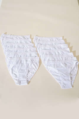 Tutku Bayan 12'li Safir Bikini Beyaz - Thumbnail