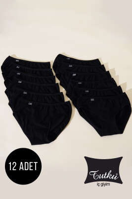 Pazarium - Tutku Bayan 12'li Likralı Bato Siyah