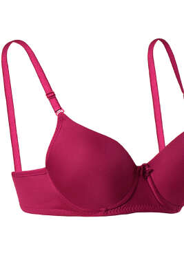 Desteksiz Mikro Sütyen Bordo - Thumbnail