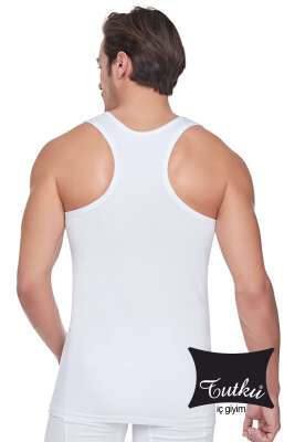 Pazarium - Tutku Erkek Ribanalı Spor Atlet Beyaz