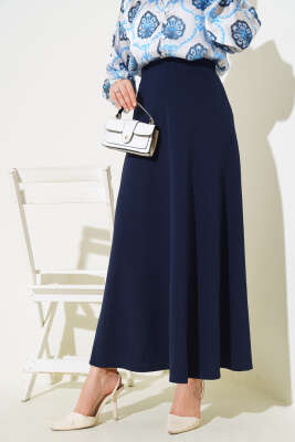Kloş Model Etek Lacivert - Thumbnail