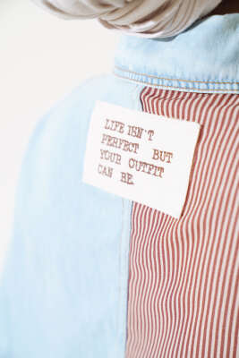 Garnili Salaş Gömlek Buz Mavisi - Thumbnail