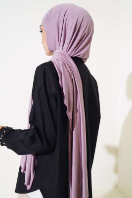 Düz Penye Şal Lila - Thumbnail