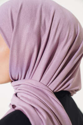 Düz Penye Şal Lila - Thumbnail