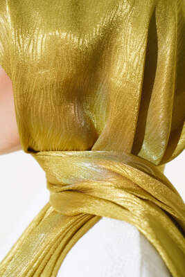 Melisa Şal Yağ Yeşili - 44 - Thumbnail