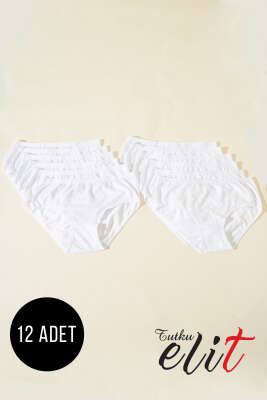 Pazarium - Tutku Elit 12'li Bayan Elit Yazılı Bato Beyaz