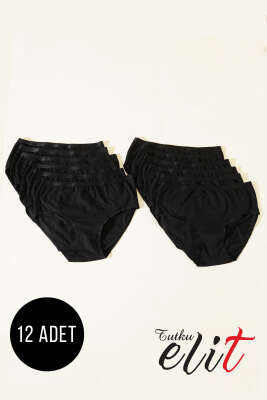 Pazarium - Tutku Elit 12'li Bayan Elit Yazılı Bato Siyah