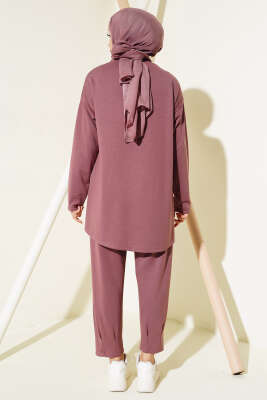 Loyşa Armalı Çımalı İkili Takım Gül Kurusu - Thumbnail