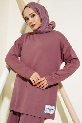 Loyşa Armalı Çımalı İkili Takım Gül Kurusu - Thumbnail