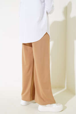 Balance Armalı Bol Paça Pantolon Bisküvi - Thumbnail