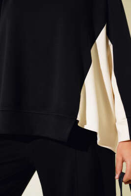 Loyşa Salaş Parçalı İkili Takım Siyah - Thumbnail