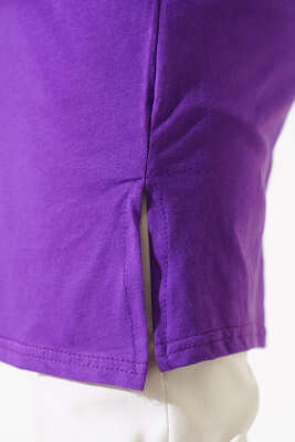 Uzun Kol Basic Tunik Menekşe - Thumbnail