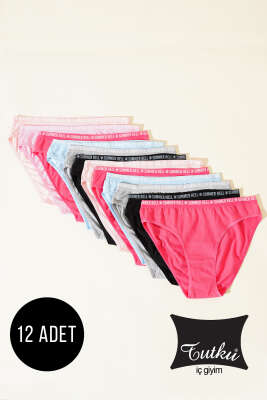 Pazarium - Tutku Bayan 12'li Carmen Bikini Kombin