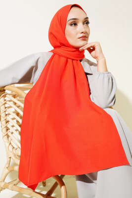 Pazarium - 	 Pamuk Cazz Şal İpek Serisi Nar Çiçeği