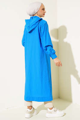 Tek Cepli Fermuarlı Uzun Kap Saks - Thumbnail