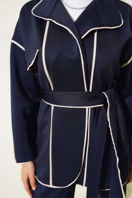 Biyeli Scuba İkili Takım Lacivert - Thumbnail