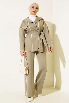 Biyeli Scuba İkili Takım Haki - Thumbnail