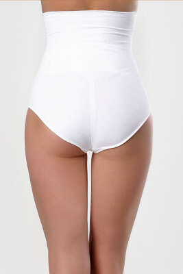 NBB Yüksek Belli Külot Korse Beyaz - Thumbnail