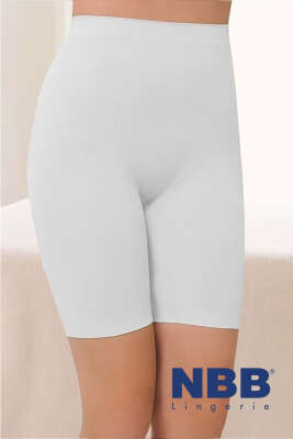 Pazarium - NBB Yüksek Bel Uzun Paçalı Korse Beyaz