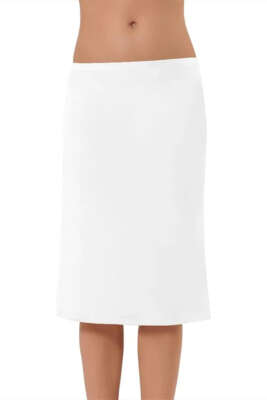 NBB Uzun Jipon Beyaz - Thumbnail