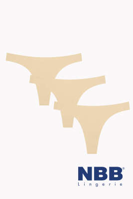 NBB 3'lü Lazer Kesim Tanga Ten - Thumbnail