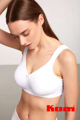 Kom Serena Dikişsiz Toparlayıcı Sütyen B Beyaz - Thumbnail