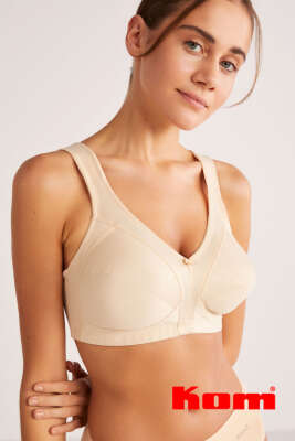 Pazarium - Kom Carmina Baskılı Toparlayıcı Sütyen C Ten